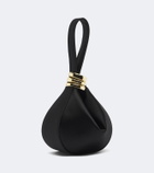 Amanu Zambia satin top-handle bag
