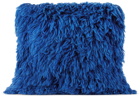 Mush Studios SSENSE Exclusive Blue Shag Cushion