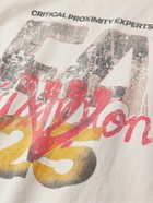 RRR123 - Critical Proximity Logo-Print Cotton-Jersey T-Shirt - White