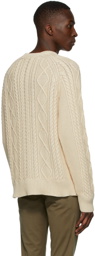 rag & bone Beige Knit Dexter Aran Sweater