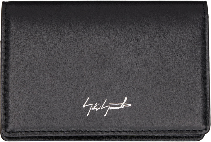 Photo: YOHJI YAMAMOTO Black Leather Card Holder