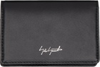 YOHJI YAMAMOTO Black Leather Card Holder