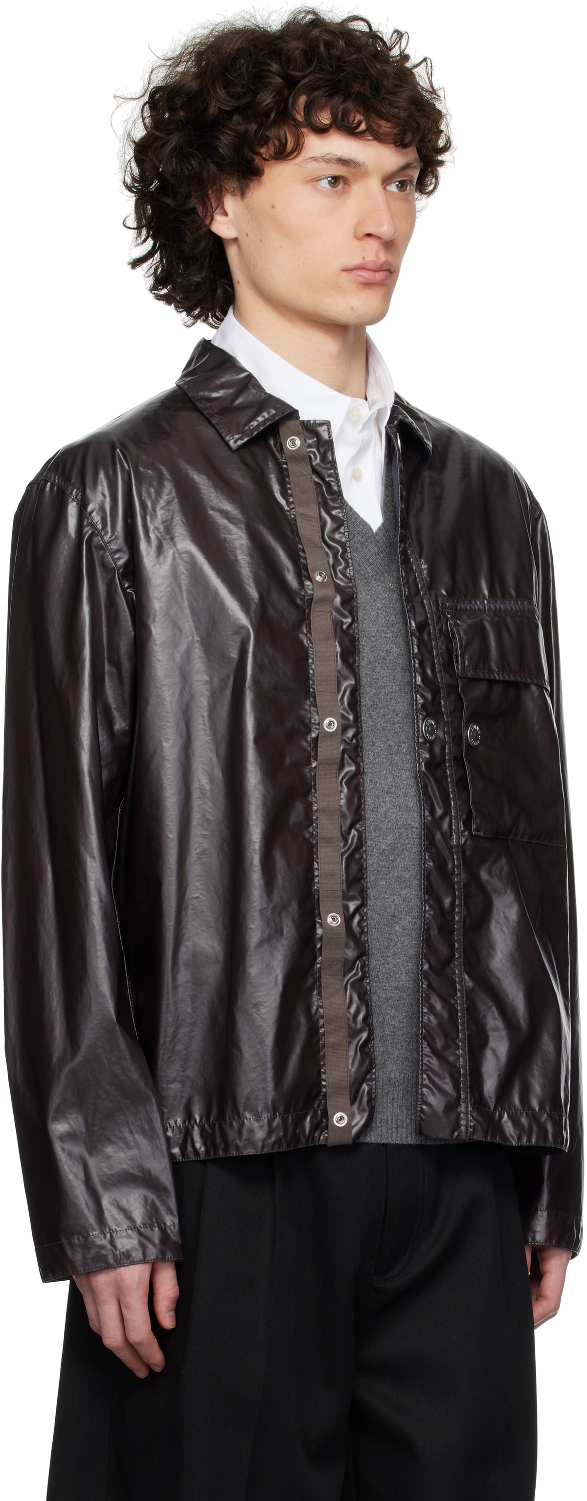 Stone Island Gray Mussola Gommata-TC Jacket Stone Island