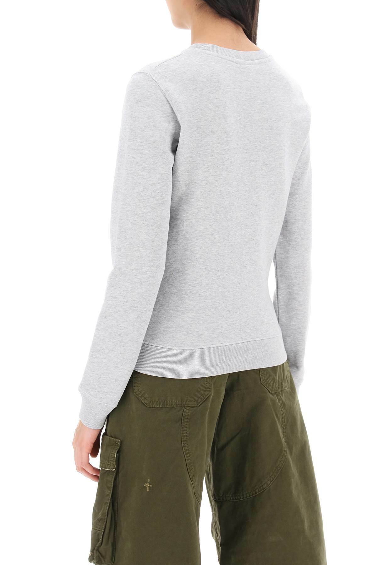 MAISON KITSUNE fox head regular fit sweatshirt Grey