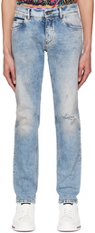 Dolce & Gabbana Blue Washed Jeans