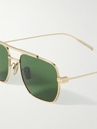 Givenchy - GV Speed Aviator-Style Gold-Tone Sunglasses