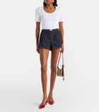 Jacquemus Logo denim shorts