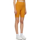 Girlfriend Collective Yellow High-Rise Biker Shorts