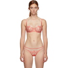 I.D. Sarrieri Pink Embroidered Tulle Bra