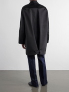 LOEWE - Logo-Embroidered Twill Trench Coat - Black
