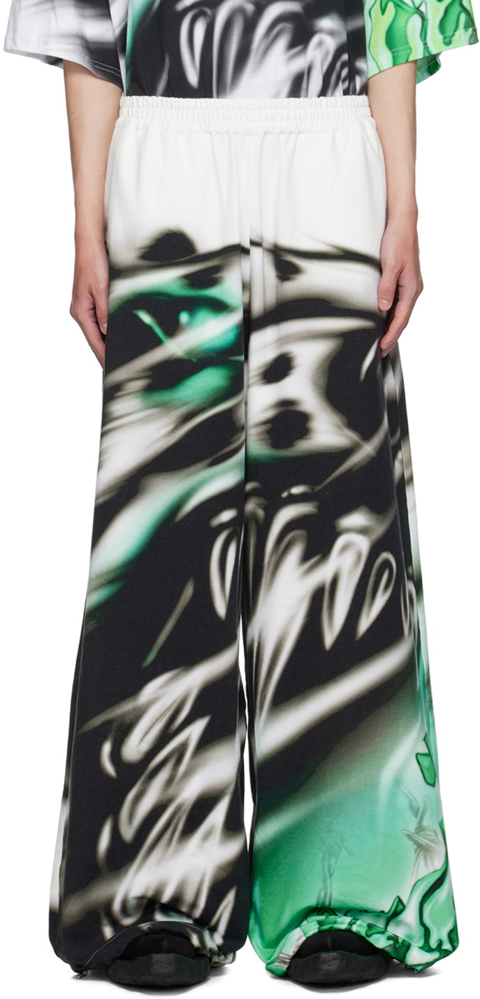 Gerrit Jacob White Airbrushed Track Pants