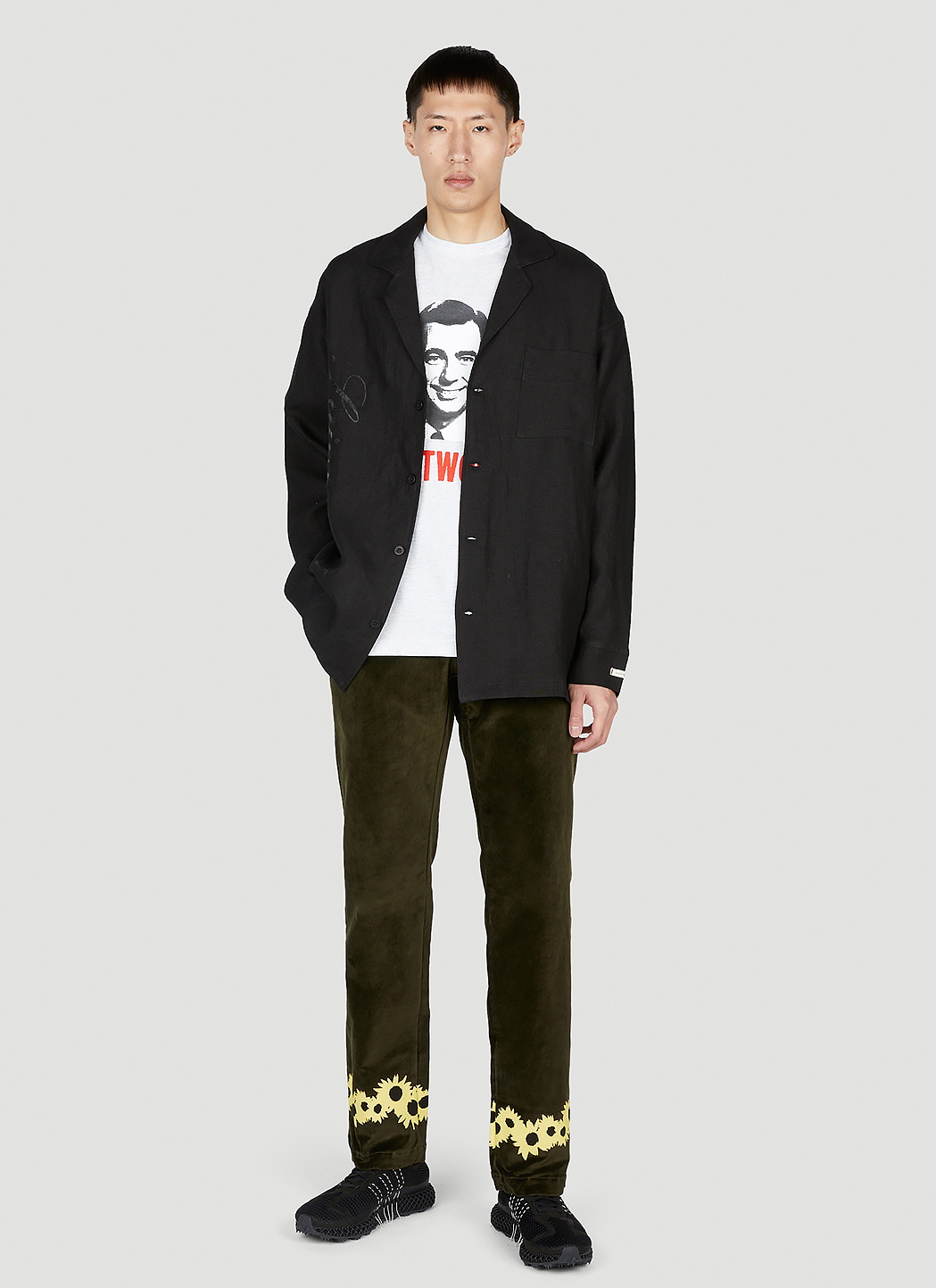Saintwoods Flower Trim Pants