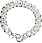 HANREJ Silver 'Til Min Elskede' Panzer Chain Bracelet
