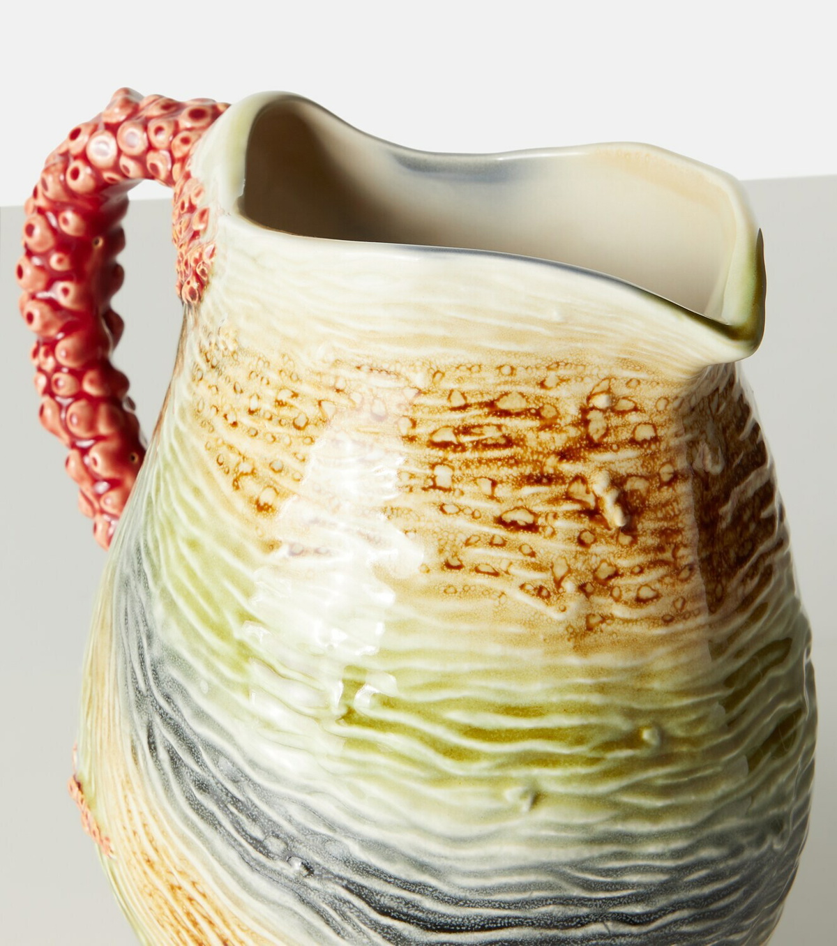Bordallo Pinheiro Oyster earthenware pitcher