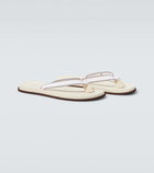 Brunello Cucinelli Leather thong sandals