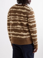 NANUSHKA - Virote Striped Jacquard-Knit Sweater - Brown