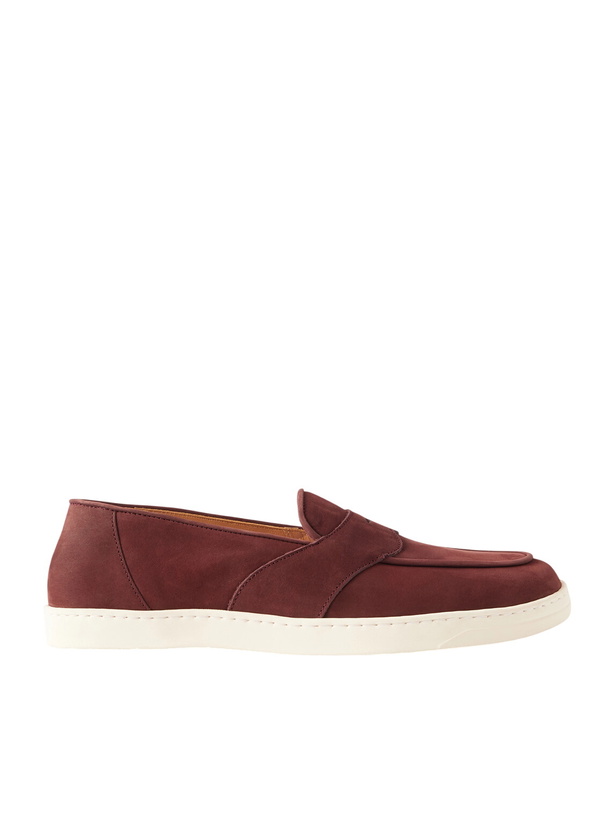 Photo: George Cleverley - Joey Nubuck Penny Loafers - Brown