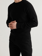 TOM FORD - Ribbed Cotton and Silk-Blend Sweater - Black