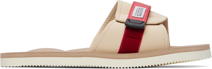 Photo: Suicoke Beige & Red Padri Sandals