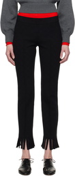 High Sport Black Fringe Louis Trousers
