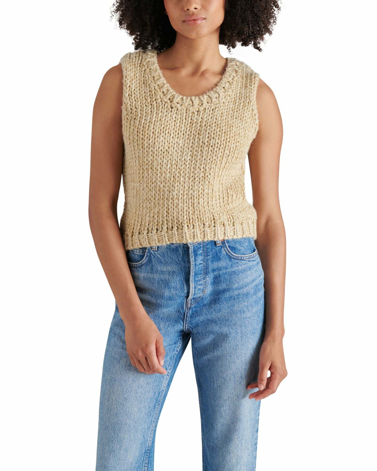 Steve Madden Eleny Sweater Vest in Taupe