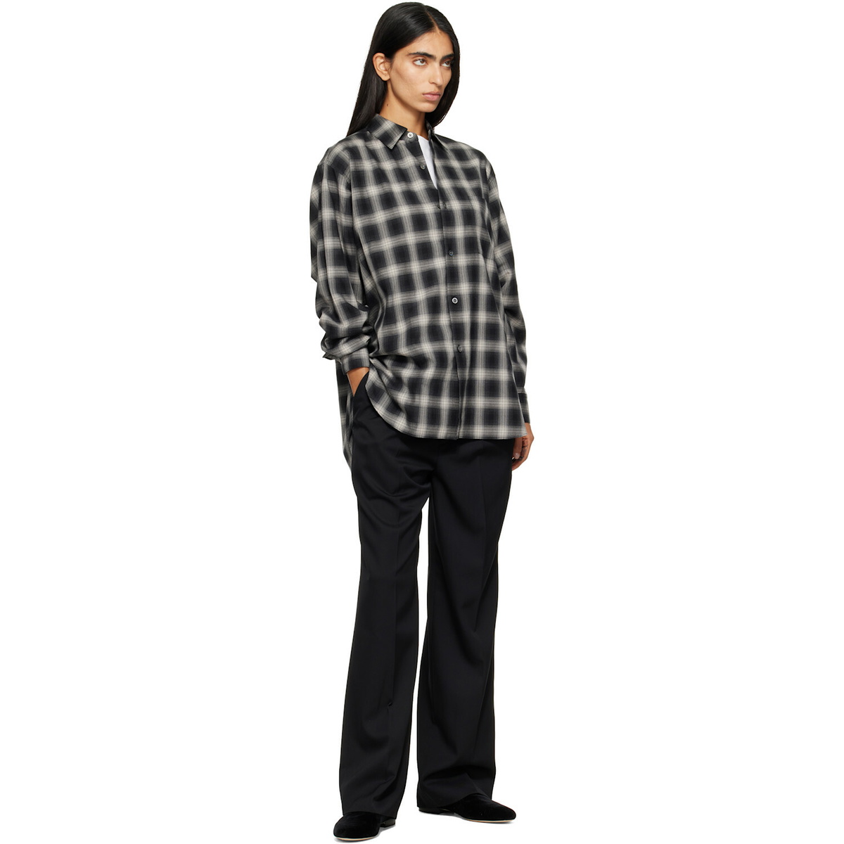 ssstein Black Straight Trousers