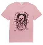 Alexander McQueen - Slim-Fit Printed Organic Cotton-Jersey T-Shirt - Pink