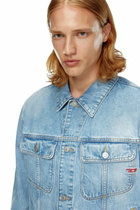 Diesel Regular-fit trucker jacket - Denim Jackets Mens in Blue