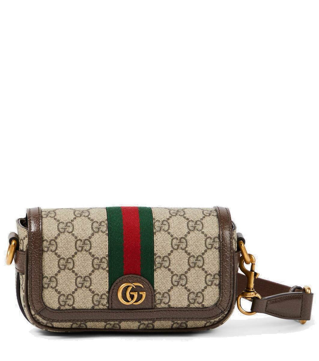 【GUCCI】OPHIDIA GG SUPER MINI SHOULDER BAG Gucci Ophidia GG Super Mini canvas shoulder bag Gucci