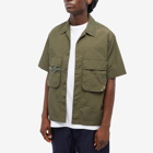 Uniform Bridge Men's Mesh Pocket Sleeve Shirt in Olive