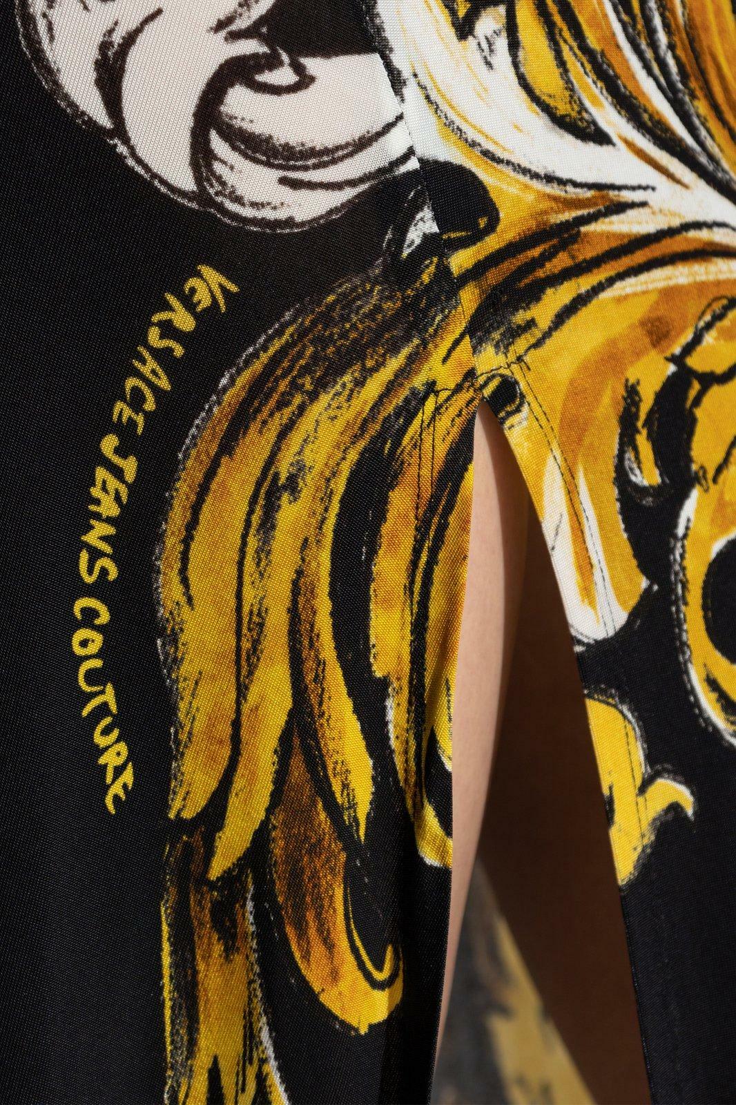 Versace Jeans Couture Front Slit Maxi Dress Versace