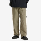 Snow Peak Men's Nylon Tussah Utility Storage Pants in Light Olive