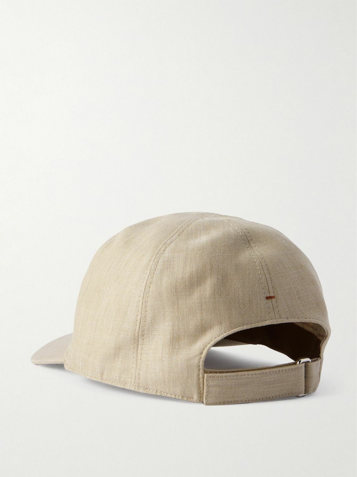 Loro Piana - Logo-Embroidered Linen Baseball Cap - Neutrals