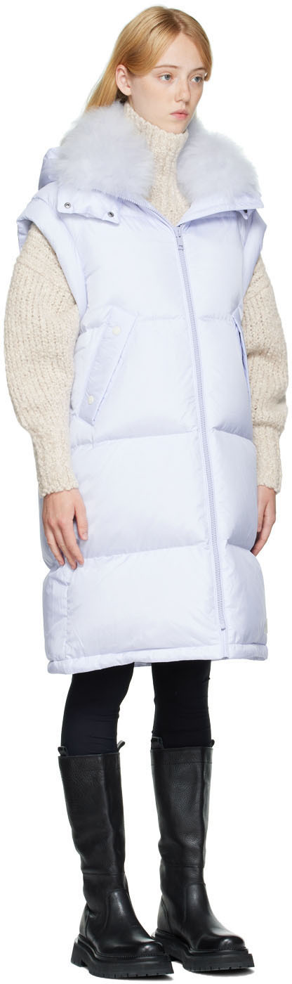 ARMY YVES SALOMON ダウンベスト Yves Salomon - Army Purple DouDoune Down Vest Yves Salomon