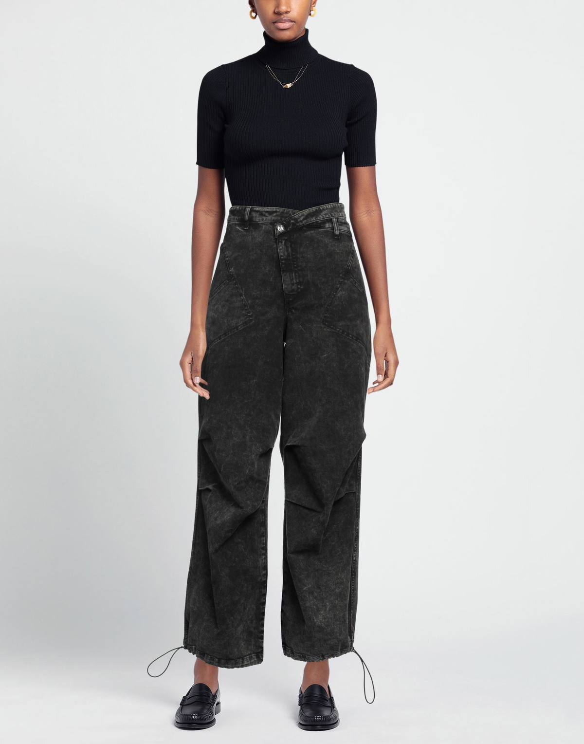 Andreādamo Womens Jeans in Black