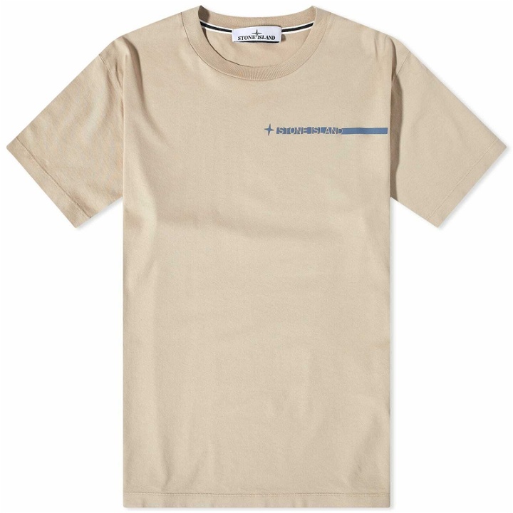 Photo: Stone Island Men's Micro Graphics Three T-Shirt in Dove Grey