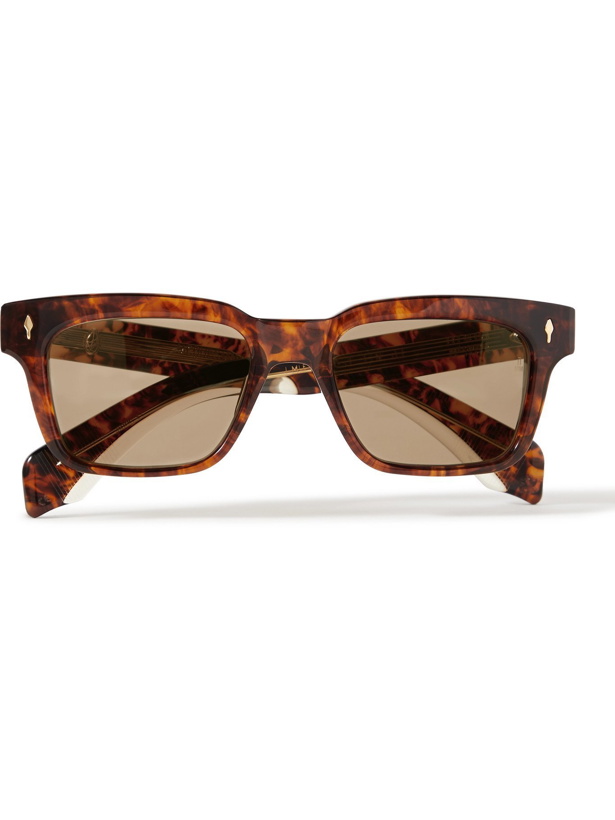 Photo: JACQUES MARIE MAGE - Molino Square-Frame Tortoiseshell Acetate Sunglasses