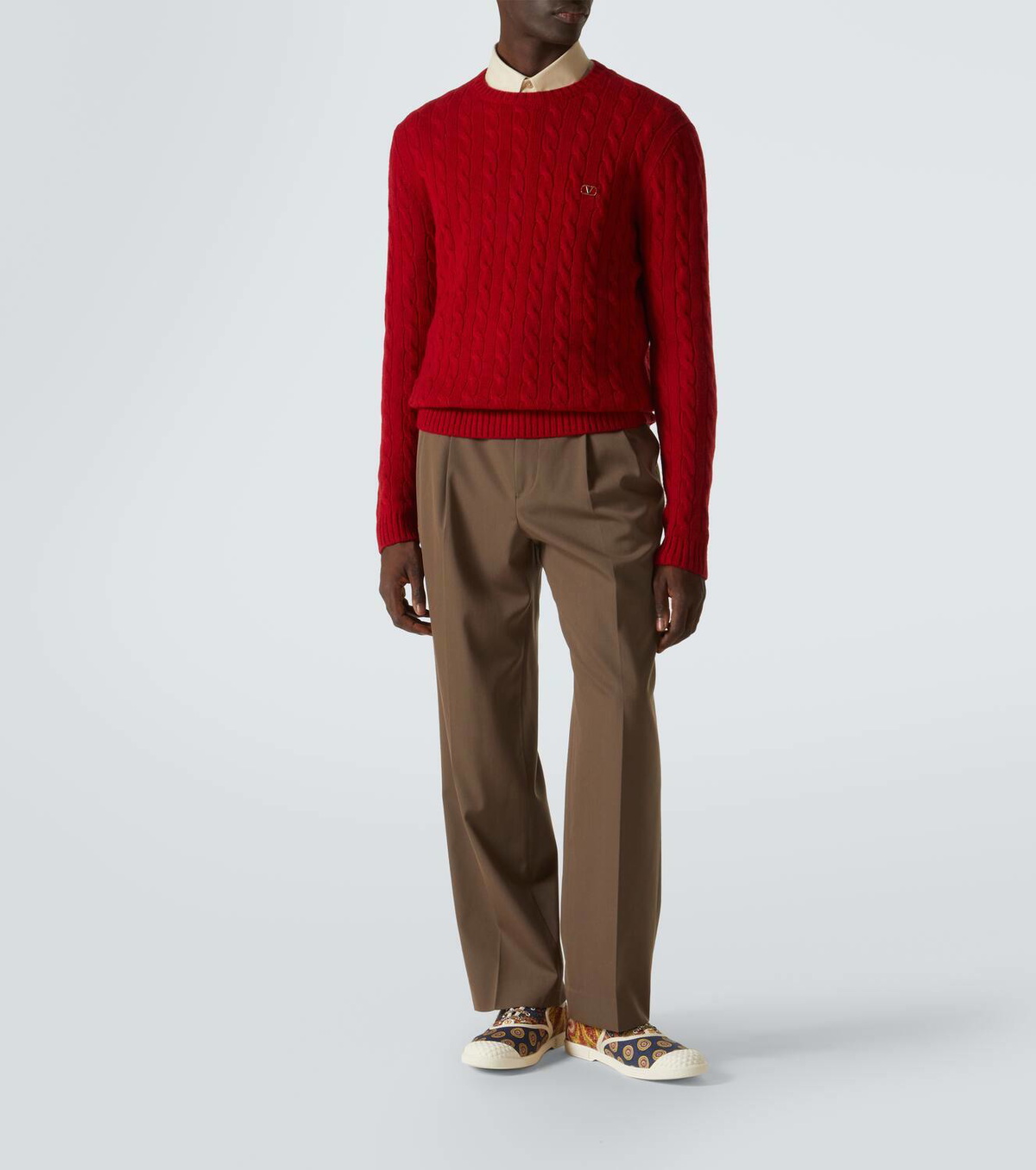 VALENTINO ニット 中古・古着通販】VALENTINO (ヴァレンティノ) ロゴカシミヤニット