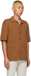 ZEGNA Brown Button Shirt