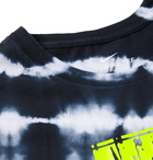 Nike - Sportswear Logo-Print Tie-Dyed Cotton-Jersey T-Shirt - Black