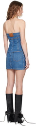 Alexander Wang Blue Tube Denim Minidress