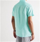 Onia - Josh Button-Down Collar Linen Shirt - Blue