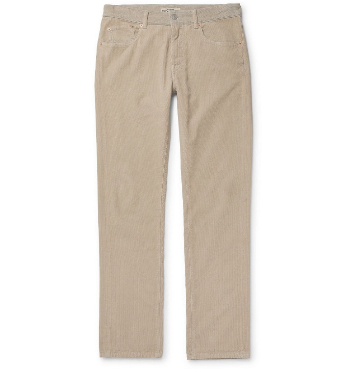 Photo: Belstaff - Longton Slim-Fit Cotton-Corduroy Trousers - Neutrals