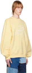 ADER error Yellow Embroidered Sweatshirt
