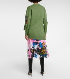 Christopher Kane - Deconstructed embellished wool cardigan