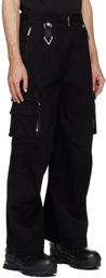 C2H4 Black Construction Cargo Pants