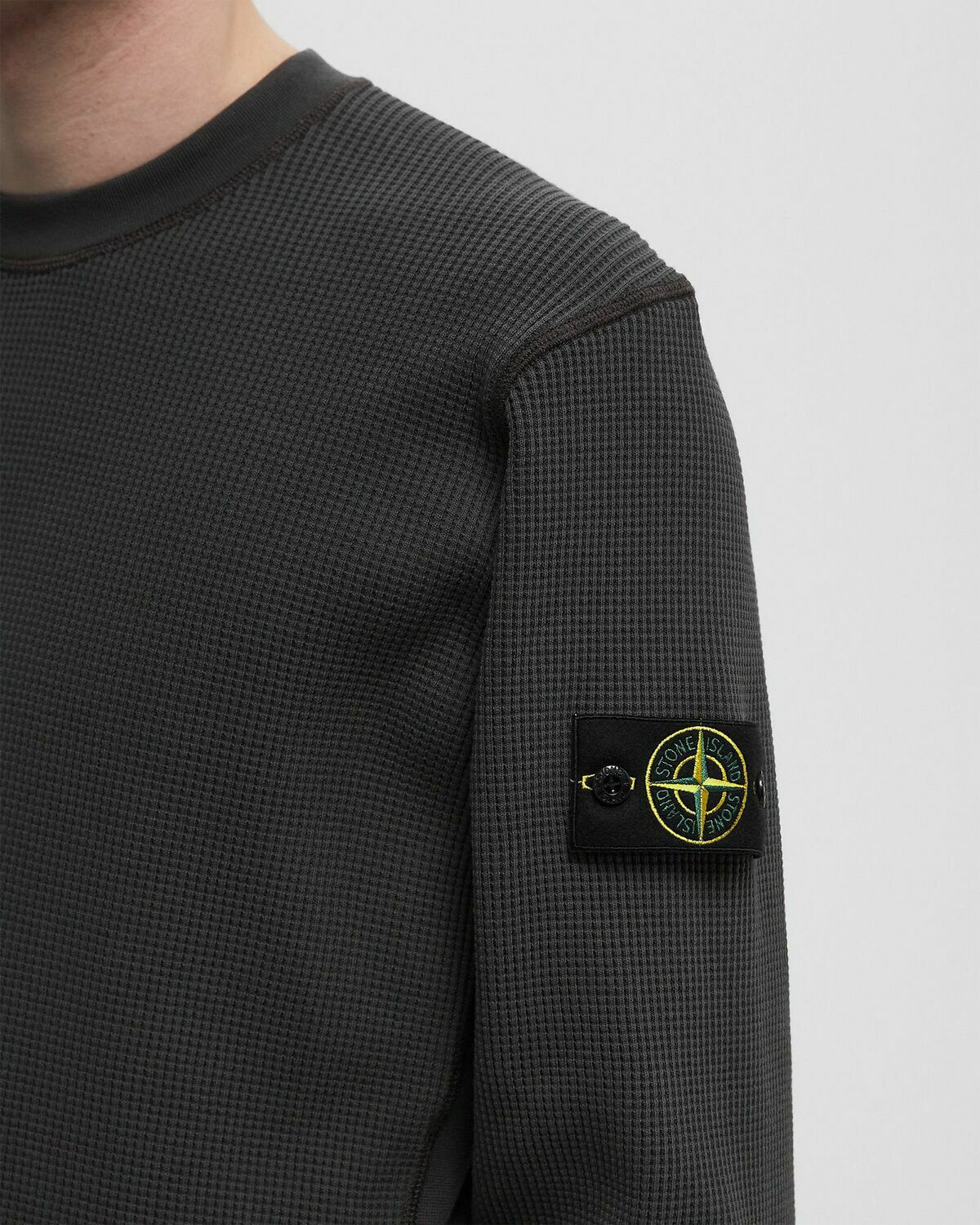Stone Island ORGANIC COTTON WAFFLE FLEECE CREWNECK