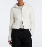 Vince Wool and alpaca-blend zip-up cardigan