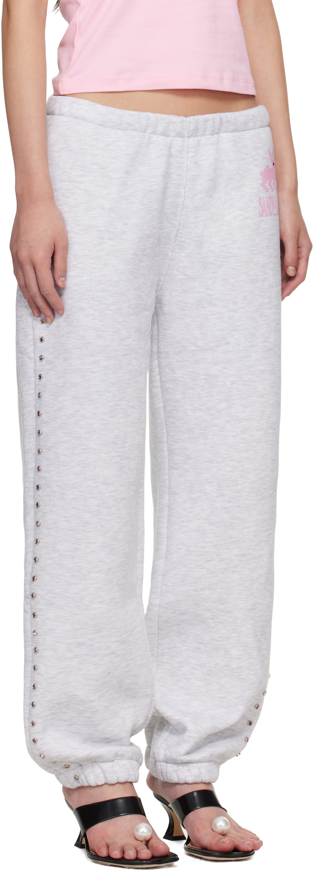 Sandy Liang Gray Lucius Sweatpants