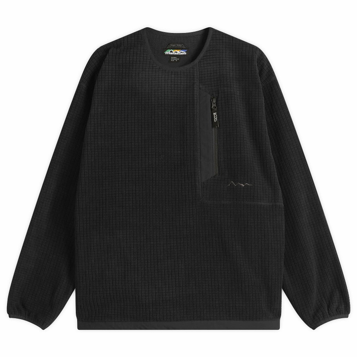 Photo: Manastash Men's Grid Fleece Crew Sweat in Black